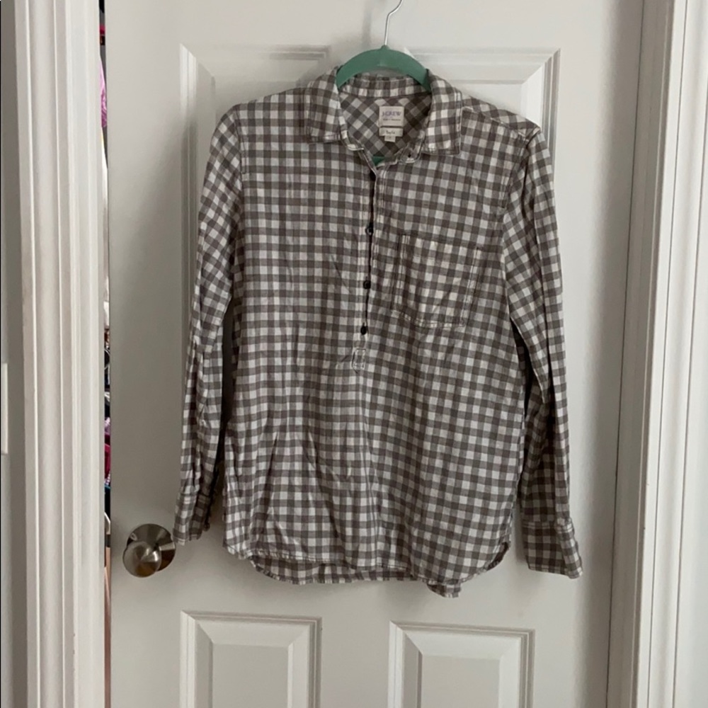 J. Crew gingham shirt